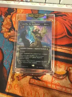 Magic The Gathering Mtg Bloomburrow Camellia, The Seedmiser. Raised Foil - 0346 - Image 1