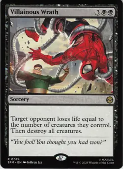 Villainous Wrath R Marvel's Spider-Man 74 NM Normal MTG - Image 1