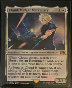 Magic: The Gathering Final Fantasy Foil Cloud, Midgar Mercenary - Image 1