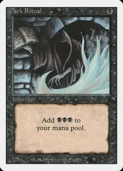 Dark Ritual Revised Edition HP MTG - Image 1