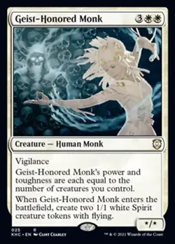 2x Geist-Honored Monk Kaldheim Commander NM MTG - Image 1