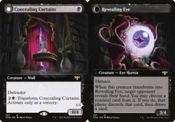 2x Concealing Curtains // Revealing Eye - Extended Art VOW NM MTG - Image 1