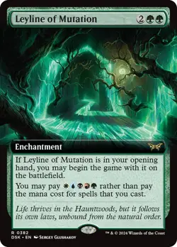 Leyline of Mutation (Extended Art) [Duskmourn] MTG - Image 1