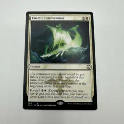 Cosmic Intervention Commander: Kaldheim NM MTG Magic the Gathering - Image 1