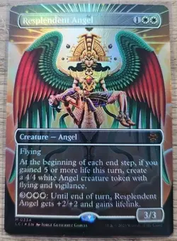 Resplendent Angel - BORDERLESS - FOIL - The Lost Caverns of Ixalan - NM - Image 1