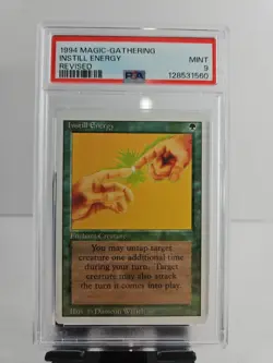 1994 Magic the Gathering Instill Energy Revised PSA 9 - Image 1