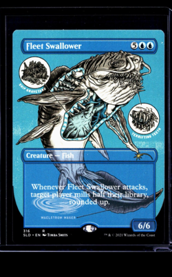 2021 MTG Magic The Gathering SLD Secret Lair Borderless #316 Fleet Swallower - Image 1