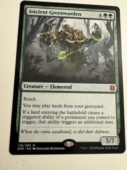 Magic The Gathering: Ancient Greenwarden. Regular. NM - Image 2