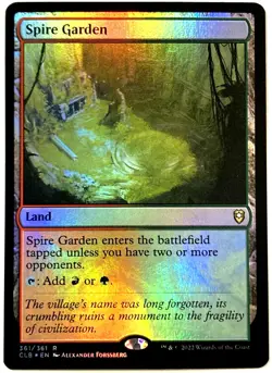 MTG Spire Garden *FOIL* Commander Legends Baldur's Gate 361/361 NM pack fresh - Image 1