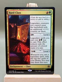 BARD CLASS #217 MTG Magic ADVENTURES IN THE FORGOTTEN REALMS - Image 1