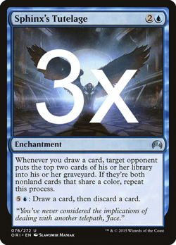 3x Sphinx's Tutelage - Magic Origins MTG NM - Image 1