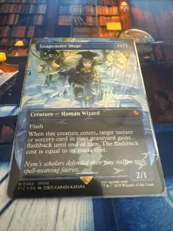 Snapcaster Mage (Borderless) (Chocobo Track Foil) Commander: Final Fantasy Foil - Image 1