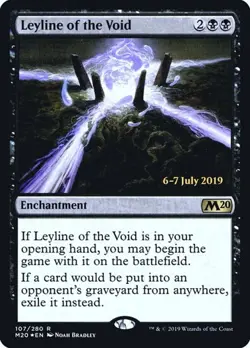 Leyline of the Void - Foil Prerelease Promo Core Set 2020 LP MTG - Image 1