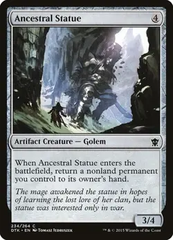 MTG Magic the Gathering Ancestral Statue (234/272) Dragons of Tarkir LP - Image 1