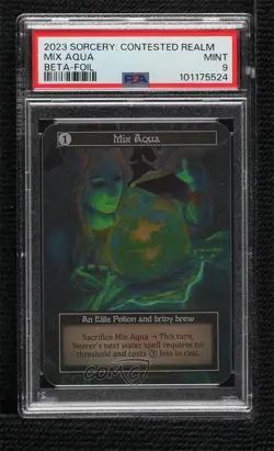 2023 Sorcery: Contested Realm - Beta Foil Mix Aqua PSA 9 MINT - Image 1