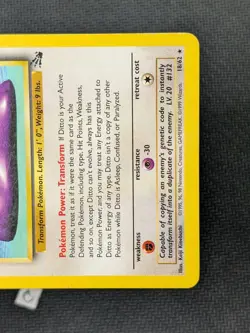 Ditto 18/62 - Fossil Unlimited Rare Non-Holo WOTC Pokemon TCG MP - Image 5