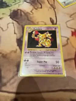 Kadabra 32/102 - Pokemon Base Set Shadowless WOTC - MP - Image 3