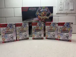 Pokemon Prismatic Booster Bundle X5 and Suprise Box X2 Factory Sealed 38 Packs - Image 1