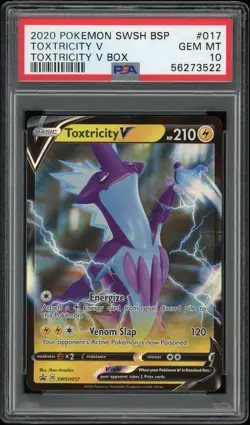 2020 Pokemon Toxtricity V Promo Sword & Shield Black Star SWSH017 PSA 10 - Image 1