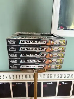 5 x Pokemon Black Bolt and White Flare Unova Poster Collection Box Sealed TCG - Image 3