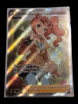 Sonia 192/192 NM Full Art Ultra Rare Sword&Shield Rebel Clash Pokemon TCG - Image 2