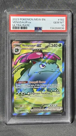 2023 Pokemon Scarlet & Violet 151 Venusaur Ex 182/165 PSA 10 - Image 1
