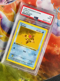 STARYU 65/102 PSA 9 MINT 1999 Pokemon Game 1st Edition Shadowless Base Set - Image 1