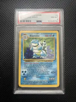 1999 Pokemon Game Blastoise Holo Psa 8 - Image 1