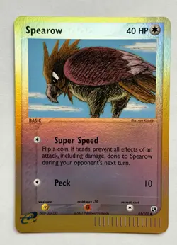 Spearow - 81/100 EX Sandstorm 2003 - E Reader - Pokemon TCG - NM Reverse Holo - Image 1