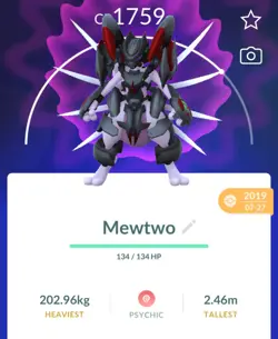Pokemon Go Acc || Guaranteed Lucky Armor Mewtwo, Shiny Cresselia ++ more!! - Image 1