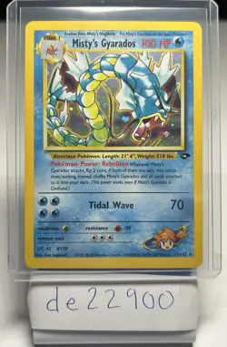 Pokemon TCG Misty's Gyarados Holo Rare Gym Challenge 13/132 Unlimited Edition - Image 1