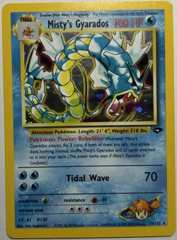 Pokemon TCG Misty's Gyarados Holo Rare Gym Challenge 13/132 Unlimited Edition - Image 2