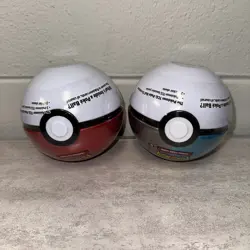Pokemon TCG PokeBall Tin Pack H24 [Moon Ball & Poke Ball LOT] 6 booster packs - Image 3