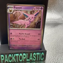 Pokemon Espeon TCG Reverse Holo 33/131 Masterball Prismatic Evolutions P4 - Image 1