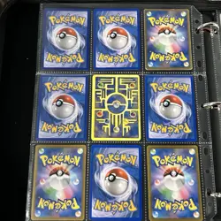 Pokemon Vintage Cards (METAL CUSTOM MEW) Binder Pages Lot - Image 2