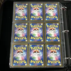 Pokemon Vintage Cards (METAL CUSTOM MEW) Binder Pages Lot - Image 4