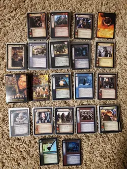 301 Lord Of The Rings TCG 2001-2003 Card Lot. Mixed Series 21 Rares 2 Foils NM - Image 1