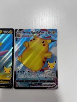 Pokemon Card TCG - Surfing Pikachu V & VMAX Ultra Rare Celebrations Near Mint - Image 2