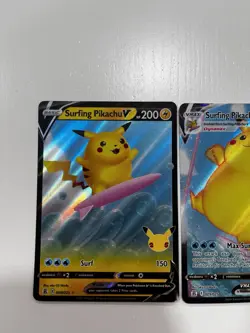 Pokemon Card TCG - Surfing Pikachu V & VMAX Ultra Rare Celebrations Near Mint - Image 3