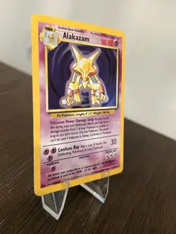 Alakazam 1/102 Base Set Holo Rare Unlimited Pokemon TCG Card MP Condition - Image 5