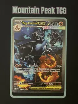 NM Mega Charizard X ex 125/094 SIR - Phantasmal Flames - Pokemon Card #2 - Image 1