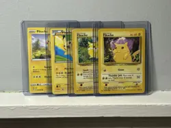 Pikachu Card Bundle - Pokemon TCG - Jungle/Boundaries/Base Set & Evolving Skies - Image 1