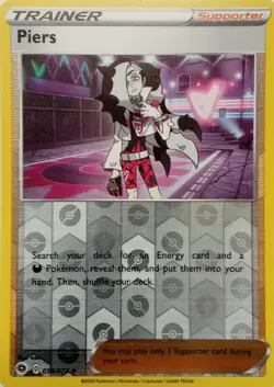 058/073 PIERS REVERSE HOLO CHAMPIONS PATH POKEMON CARD - Image 1