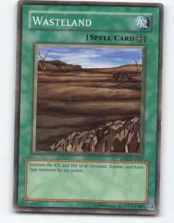 Wasteland #LOB-047 Yugioh Card - Image 1