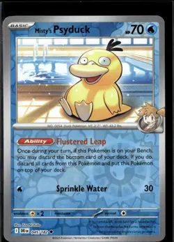 Pokemon Misty’s Psyduck 045/182 Destined Rivals Reverse Holo 4 Card Lot - Image 1