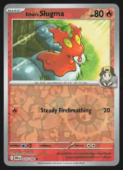 SV10: Destined Rivals Ethan's Slugma #035/182 Reverse Holo Pokemon Card - Image 1