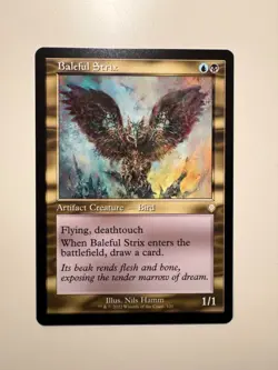 Magic MTG • Baleful Strix (Retro Frame) • Comm: MH3 120 • R • ENG • MINT - Image 1
