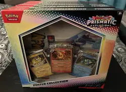 Lot of 6 New Pokemon Prismatic Evolutions POSTER COLLECTION IN HAND Ships Now! - Image 1