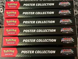 Lot of 6 New Pokemon Prismatic Evolutions POSTER COLLECTION IN HAND Ships Now! - Image 5