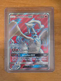 2018 Pokemon Reshiram GX Dragon Majesty Full Art Holo #65/70 - Image 1